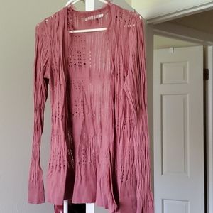 Mauve Lightweight Cardigan Sweater